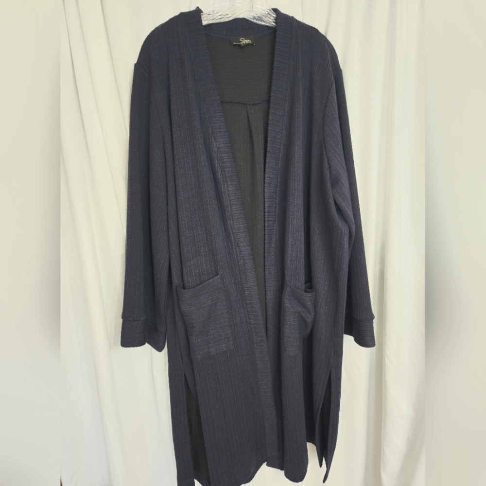 Suzanne Betro Fall Lagenlook Open Front Cardigan/Duster Plus Size 4X